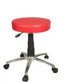 Sitwell Pink Fabric Study Cushion Stool With Revolving Mechanism