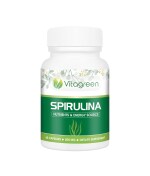 VitaGreen SPIRULINA Capsules For Boost Energy & Immunity, Pure Natural & Ayurvedic (500 MG, 60 Capsules)