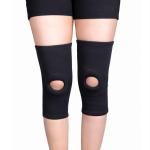 Wonder Care Black Nylon Open Patella Knee Sleeve - Xl (Pack Of 2)