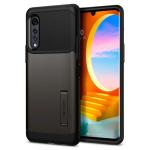 Spigen Slim Armor Back Cover Case for LG Velvet (TPU + Poly Carbonate | Gunmetal)
