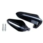 Allextreme EXHB22W Motorcycle Hand Guard with LED Light Universal Bike Handle Protector Shield Handlebar Protection Gear (White, 7,8 Inch, 22mm)