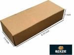 Boxzie 3 Ply 6.75x3.5x1Inch {Pack of 100 Boxes} Corrugated Brown Packaging Box