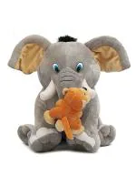 Glance Soft Stuffed Animals Plush Cute Elephant with Funny Monkey for Girls, Boys 30cm (Besties)
