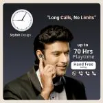 Voods V airbuds - Pro True Wireless Earbuds, Quick Charge - 90min Playback in 10min charge, 70hrs Uninterrupted Music, Quad Mics, Water & Dust Resistant-IP65, Active Noise Cancelation - ANC + ENC, 10mm Drivers, BT-5.3 (Black)