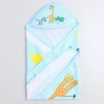 Love Baby All season Baby Towle with hood and string for kids - 1944 Blue P1
