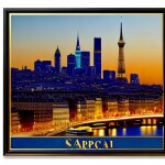 Love Creation 12x18 Size poster print for creative wall art- city-dreams-art-deco-print-5981(Non Sticker)