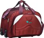 FEDRA Red Polyester Strolley Duffel Bag - 60 L