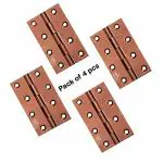 Atlantic Door Butt Hinges 6 inch x 10 Gauge/3 mm Thickness (Stainless Steel, Rose Gold Finish, Pack of 04 Piece)