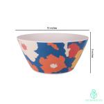 The Bamboo Co Paint Me Blue Large Fruit / Vegetable Bowl | 10 inches x 5 inches | Eco-friendly |Organic & Natural
