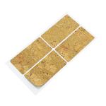 Aumni Crafts Self Adhesive Cork Stickers 6x3 CM Rectangle (12 Pieces) Sheets Gift Labels For DIY Crafts Coaster Utilities Decoration Party