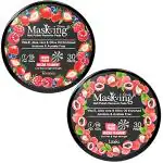 Masking (Berries) and (Litchi) Nail Polish Remover Pads, Round Wipes (Combo Pack of 2) Contains 30 Pads each, Acetone & Acetate Free, enriched with Aloe vera Olive Oil, Nail Paint Remover Tissue, Cotton, 01 Pads remover 20 Nail