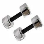 HASHTAG FITNESS Chrome Steel Dumbbell Pair of 7.5 kg, Strength Training and Exercise equiments