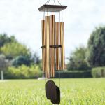 Himalayan Melody Wind Chime 48 Inch Long Symphony Tuned Feng Shui Wind Chime Ideal for Décor Indoor Outdoor, Garden and House (Bronze)