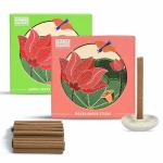 HELP US GREEN Fragrance Lemon and Mogra Flavour Dhoop Sticks for Pooja (50 pcs), Pack of 2 Dhup Batti with Holder, Agarbatti, Incense Stick, Sandal, Cones, Cup, Sambrani (25 Sticks/pack)