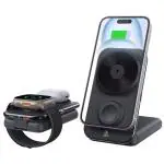 JTP PD20W Power 10000mAh 3-in-1 Magnetic Wireless Power Bank - LED Indicator, Wireless Watch Charger, USB-C and Lightning Cable Inside