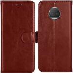 RUPELIK Motorola/ Moto G5s Plus Vintage Leather flip Case Cover| Inside TPU with Card Pockets Wallet Stand Magnetic Closure 360 Degree Complete Protection Vintage Flip Cover for Motorola/ Moto G5s Plus - Brown