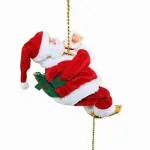 Shoppyana Christmas Musical Climbing Santa Christmas Xmas Decoration