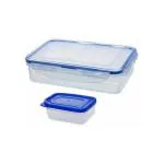 IDEAL PRIME Leak Proof BPA Free Plastic Lunch Box With Small Veggie Box 800 ml Microwave Safe | Airtight Tiffin box With Small Dibbi For Kids/School/Employees Pack Of 1