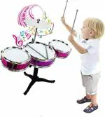SmartCraft Jazz Drum Set for Kids Musical Instruments Kids Drum Set with Cymbal