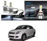 Feelitson White Car C6 H4 Compact Design 36W/3800Lm Led Headlight For Maruti Suzuki Swift Dzire Old (Pack Of 2)