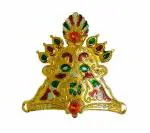 Real Seed Gold Brass Lord Krishna Mukut