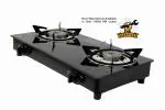 LivFlame Popular 2 Burner Toughened Glass Automatic Gas Stove