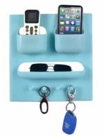 CRIZAR Key holder for home / office / kitchen / key holders / key holder for wall key holder Plastic Stand / mobile stand cum key holder (4 key hook, 3 holders)