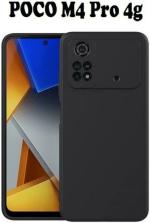 XOVO Back Cover for Poco M4 Pro, M4 Pro 4G (Black, Silicon, Pack of 1)