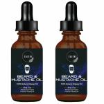 SAJERI Beard Oil for Growing Beard | Faster with Almond and Thyme NATURAL | Best Beard Growth Oil for Men || Nourishes and Strengthens Uneven Patchy Beard-30ML PACK OF 2