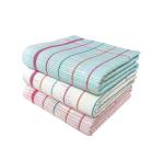 Mk weaves 100% Cotton Bath Towel Gamcha (300 GSM /31x65 Inches) XXL Skin Friendly Pack of 3 Pieces