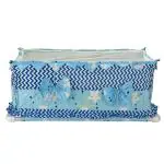 Motherhood Blue Cotton New Born Baby Hammock Ghodiyu Mosquito Swing Cradle Net Cover With Zipper Cradle