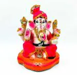 Ganesh Murti for Home in Large Size (Multicolour Unbreakable - 21.5 CM