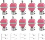 ZAPEX Stainless Steel Durable Rod Rail Bracket and Curtain Knobs (Pack of 10)