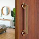 LAPO Polo Door Handles for Main Door/ Main Door Handle/Door Hardware(8 inches, Gold Finish)