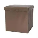 Ez Life Bronze Pouf Ottoman