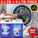 BLISS & BLUSH Liquid Detergent 10 liter Derived from Plants. Color Safe for Delicate Clothes. For Front Load Washing Machine & Bucket Wash. Biodegradable & Ecofriendly. Kids & Pets Safe.