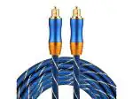 Microware Optical Audio Cable Digital Toslink Cable for Sound Bar/TV/PS4/Xbox, Blue