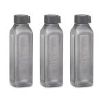 Milton Smoke Grey Plastic Tetra Pp Bottle, 1000Ml (Set Of 3)