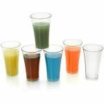 KITCHUB Unbreakable Drinking Glass Set of 6 Pieces