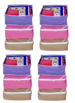 Fashion Bizz Multicolour Saree Cover Space Saver Cover Garment Cover (12 Pcs)
