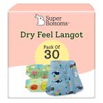 SuperBottoms Dry Feel Langot: Size- 2| (Pack of 30) Baby Langots