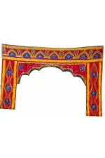 Ayushkacrafts Multicolor Velvet Cloth Welcome Gate for Event