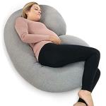 SNOOZY ultra soft C shape pregnancy pillow GREY