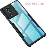 XOVO Back Cover for QOO NEO 7 5G, iQOO Neo 7 5G (Transparent, Dual Protection, Pack of 1)