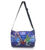 Weshopaholic Kid's Polyester Triangle Shape Travel Duffle Luggage Gym Bags (Cricket)
