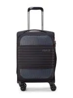American Tourister Fornax 55 Cms Black Small Cabin Spinner Trolley Bag