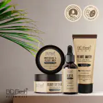 BioFresh Beard Kit for Men/Beard Softener/Beard Oil/Beard Wax/Beard Wash/All Natural Ingredients