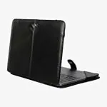 Enthopia Black Vegan Leather Laptop Folio Case For Hp Zbook Firefly 15.6 Inch G8 Mobile Workstation Pc