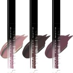INOUR Primer+Matte Liquid Lipstick Combo Pack of 3 For Women - Purple Shades (Mauve Taupe,Deep Wine,Fine Wine)(Waterproof, Non Transfer, Matte Finish)