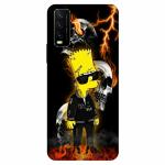 Voleano back cover for Vivo Y 12G, Bart, Simpson, Adidas, Yeezy, Black